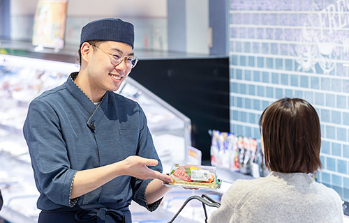 インタビューの様子